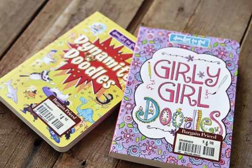 Great bargain doodle books for kids from Barnes and Noble via lilblueboo.com