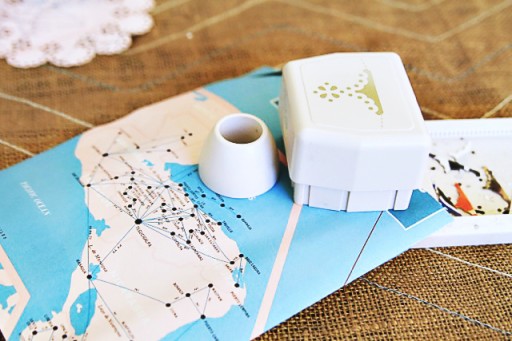 Things to make with maps via lilblueboo.com #diy #doily #marthastewart