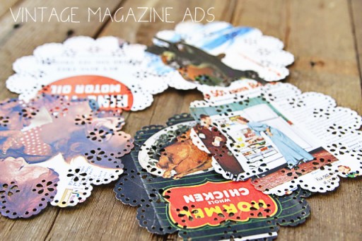 Vintage Magazine Doilies via lilblueboo.com