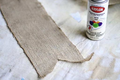 How to keep burlap from shedding via lilblueboo.com