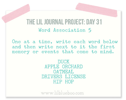 The Lil Journal Project Day 31 via lilblueboo.com #theliljournalproject