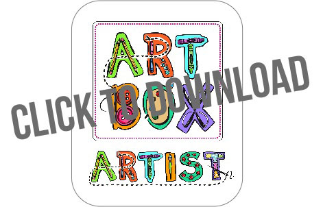 DIY Art Box and Free Artwork Download by Stephanie Corfee via lilblueboo.com