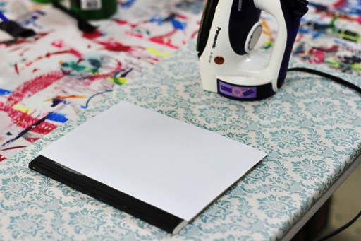 How to Make a Journal Using T-Shirt Transfer Paper via lilblueboo.com