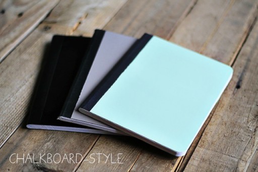 Make a Chalkboard Journal (Chalk Ink) via lilblueboo.com
