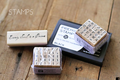Stamps in the Art Journaling Starter Kit via lilblueboo.com