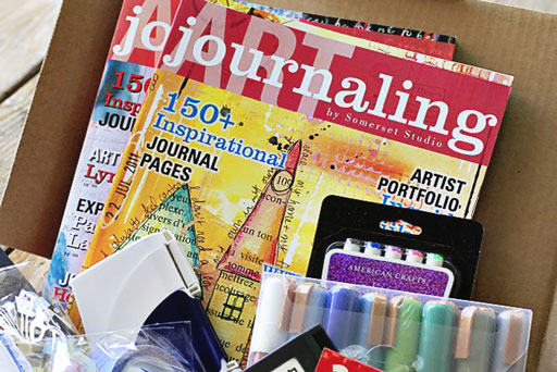 What to fill the journal starter kit gift with via lilblueboo.com