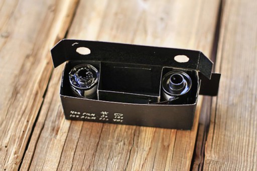 How to add film to the pinhole camera via lilblueboo.com