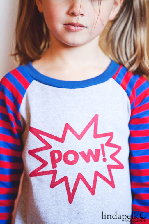 Pow! Super Hero in Training Dress at lilblueboo.com