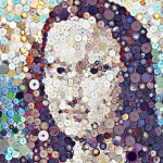 Mona Lisa Button Art via lilblueboo.com