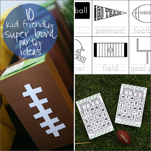 kid friendly super bowl party ideas via lilblueboo.com 