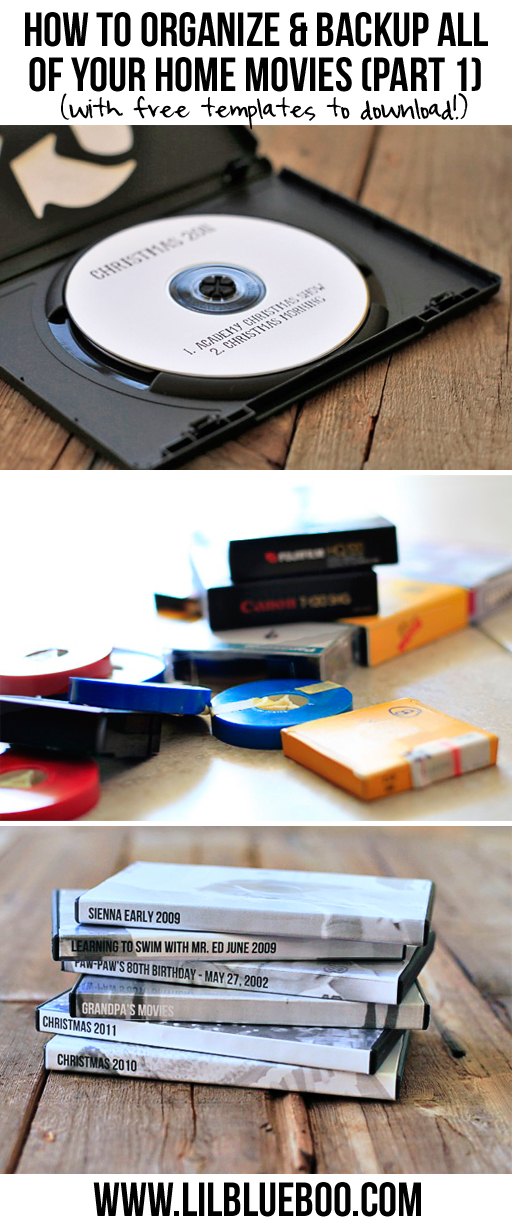Tips for how to organize, burn, and backup home movies via lilblueboo.com