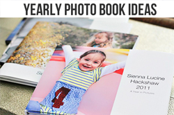 yearly photo book ideas via lilblueboo.com