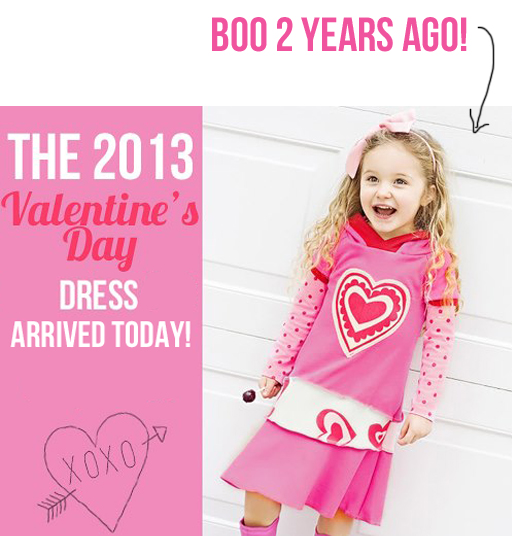 Handmade Valentine's Day Dress (limited quantities) via lilblueboo.com