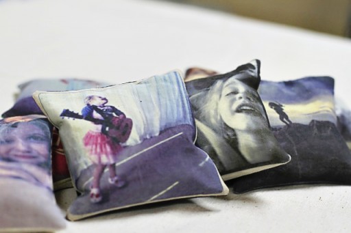 DIY Photo Throw Pillows via lilblueboo.com