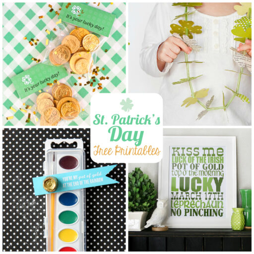 St. Patrick's Day Free Printables via lilblueboo.com