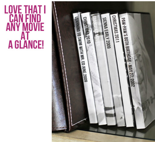 Home Movie Library via lilblueboo.com