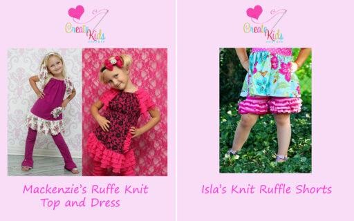 Sewing patters from Create Kids Couture now available at lilblueboo.com