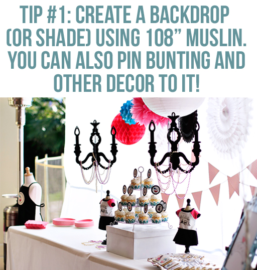 Creating a Backdrop: Lil Blue Boo's Top 10 DIY Party Tips and Behind the Scenes via lilblueboo.com