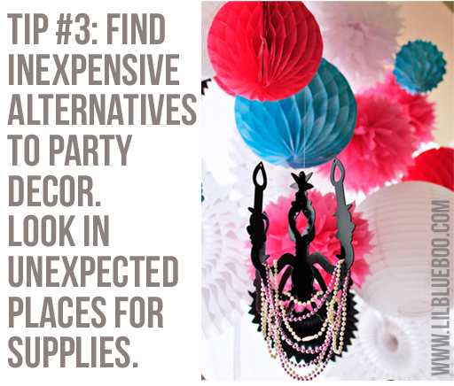 Find Decor in Unexpected Places: Lil Blue Boo's Top 10 DIY Party Tips and Behind the Scenes via lilblueboo.com
