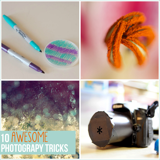 10 Awesome Photography Tricks via lilblueboo.com