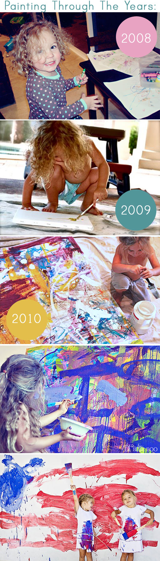 Painting by Boo Hackshaw over the years via lilblueboo.com