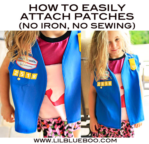 How to Easily Attach Girl Scout Patches