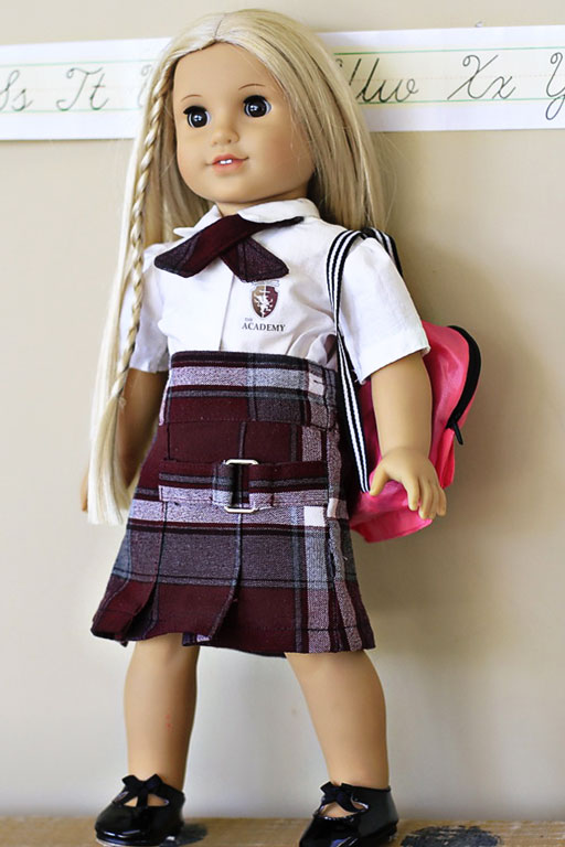American girl shop doll school clothes