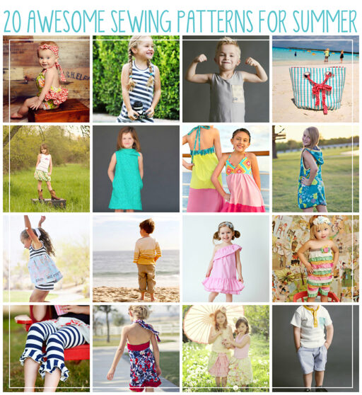 20 awesome sewing pattern ideas for summer via lilblueboo.com