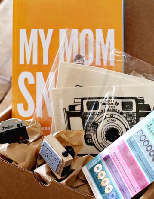 Lil Blue Box for the Photographer Mom. Ships in time for Mother's Day via lilblueboo.com