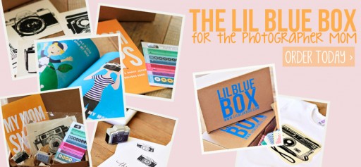 The Lil Blue Box for the Photographer Mom now available! via lilblueboo.com