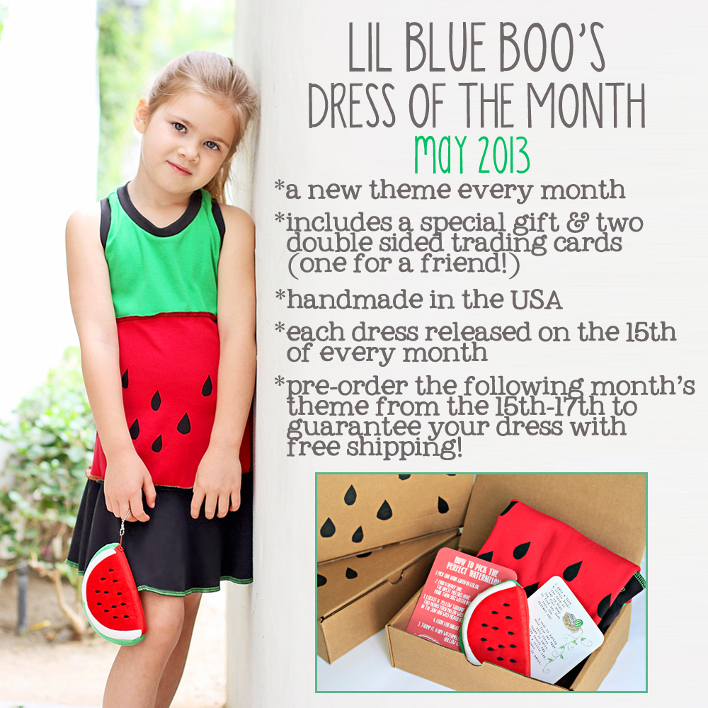 The Lil Blue Boo May Dress of the Month via lilblueboo.com