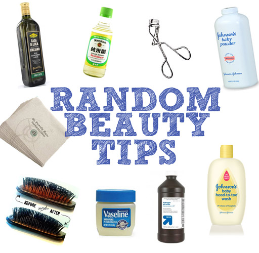Random Beauty Tips via lilblueboo.com