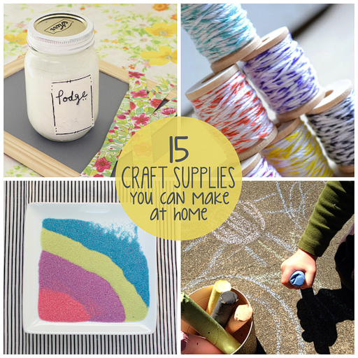 15 Craft Supplies You Can Make at Home via lilblueboo.com