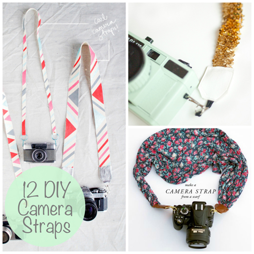 DIY Camera Strap Ideas via lilblueboo.com