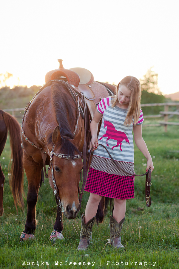 Lil Blue Boo Horse Dress via lilblueboo.com