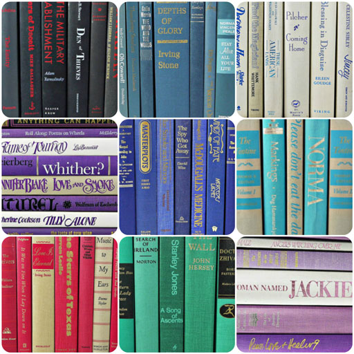 Huckster Haven: Book Palettes to Match Any Decor via lilblueboo.com
