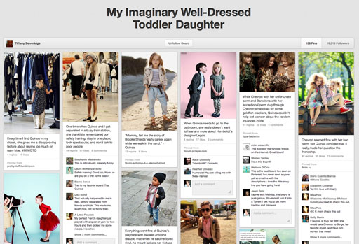 My Imaginary Well-Dressed Toddler Daughter on Pinterest via lilblueboo.com