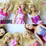 How to detangle Barbie Hair Tutorial via lilblueboo.com