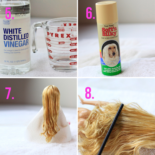 How to get the tangles out of doll hair via lilblueboo.com