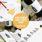 DIY Stamped Party and Table Decor via lilblueboo.com