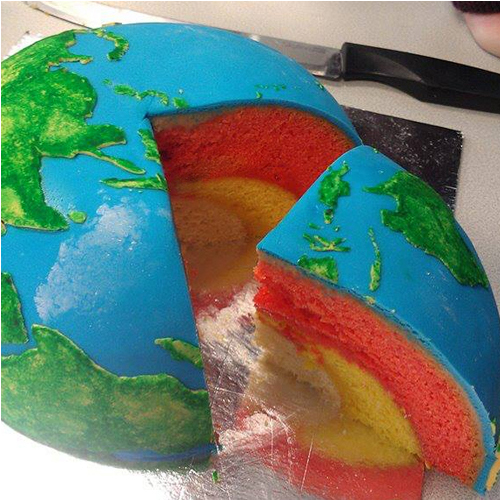 earth cake crumbs via lilblueboo.com spherical cake tutorial