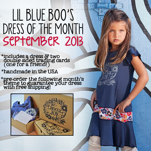The September 2013 Lil Blue Boo Dress of the Month is here! via lilblueboo.com