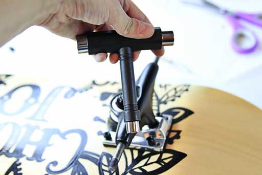 How to use a skateboard tool  via lilblueboo.com #skateboard #diy #gift #handmade 