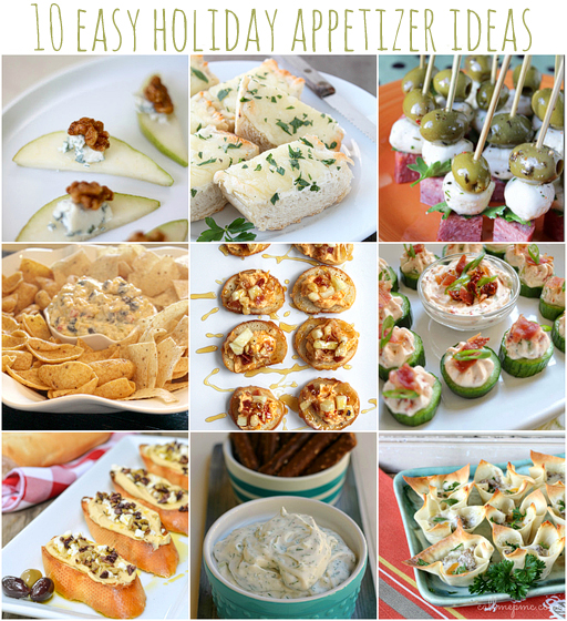 10 Easy Appetizer Ideas for you next Holiday Party via lilblueboo.com