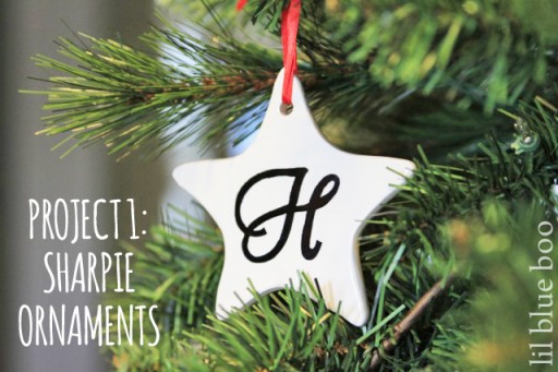 4 Pinterest Party Craft Projects: Sharpie Marker Art Ornament via lilblueboo.com #sharpie