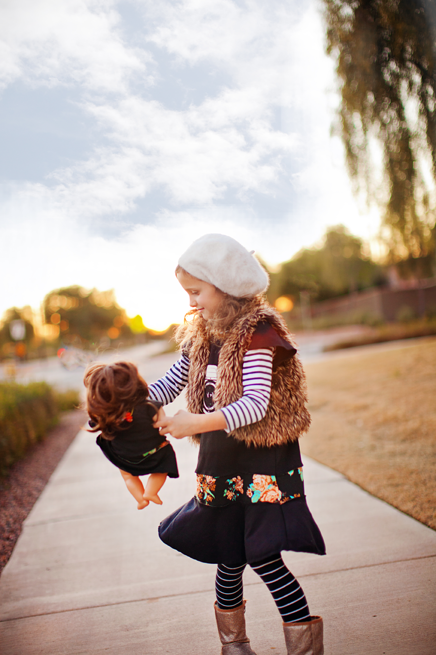 Knit dress with vintage camera applique by Lil Blue Boo. Photography by Laura Winslow Photography via lilblueboo.com