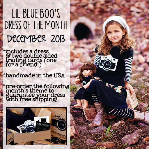 The Lil Blue Boo December Dress of the Month photographed by Laura Winslow Photography via lilblueboo.com