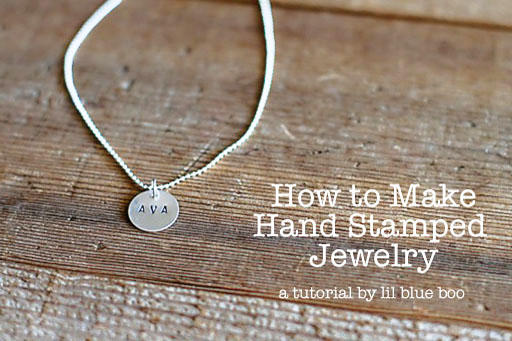 Tutorial: hand stamped jewelry and supplies Ashley Hackshaw / Lil Blue Boo