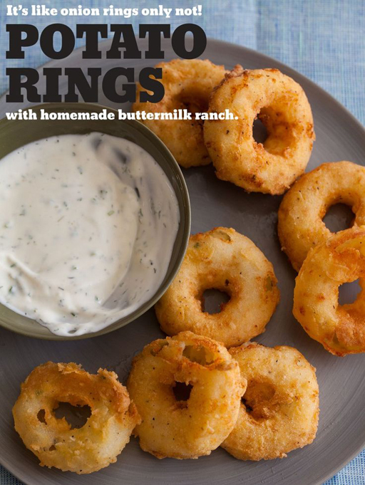 Football Food: Potato Rings via Spoon Fork Bacon  | Ashley Hackshaw / lilblueboo.com