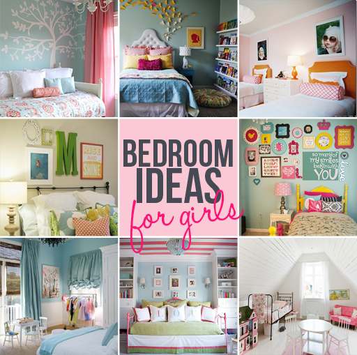 Bedroom Ideas for Girls via Ashley Hackshaw / lilblueboo.com